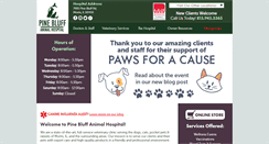 Desktop Screenshot of pinebluffvet.com